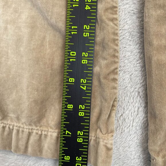 J.Crew Womens Pants Size 6 Low Fit Khaki Velour Flared Leg Classic Casual Retro - Picture 5 of 15